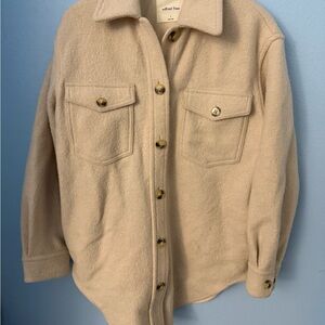Aritzia Wilfred Free Shacket small ivory